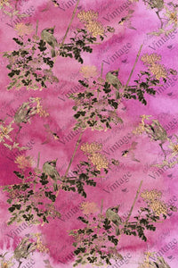 JRV Hot Pink Chinoiserie Decoupage Paper