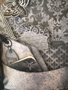 Moody Manor Hidden Tag Folio Card Paper Craft Socials