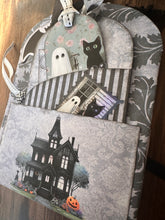 Load image into Gallery viewer, Moody Manor Hidden Tag Folio Card Paper Craft Socials
