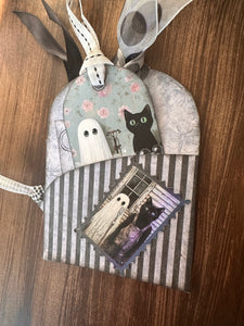 Moody Manor Hidden Tag Folio Card Paper Craft Socials