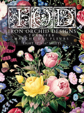 Load image into Gallery viewer, Marche de Fleurs 12x16 IOD Transfer_Iron Orchid Designs
