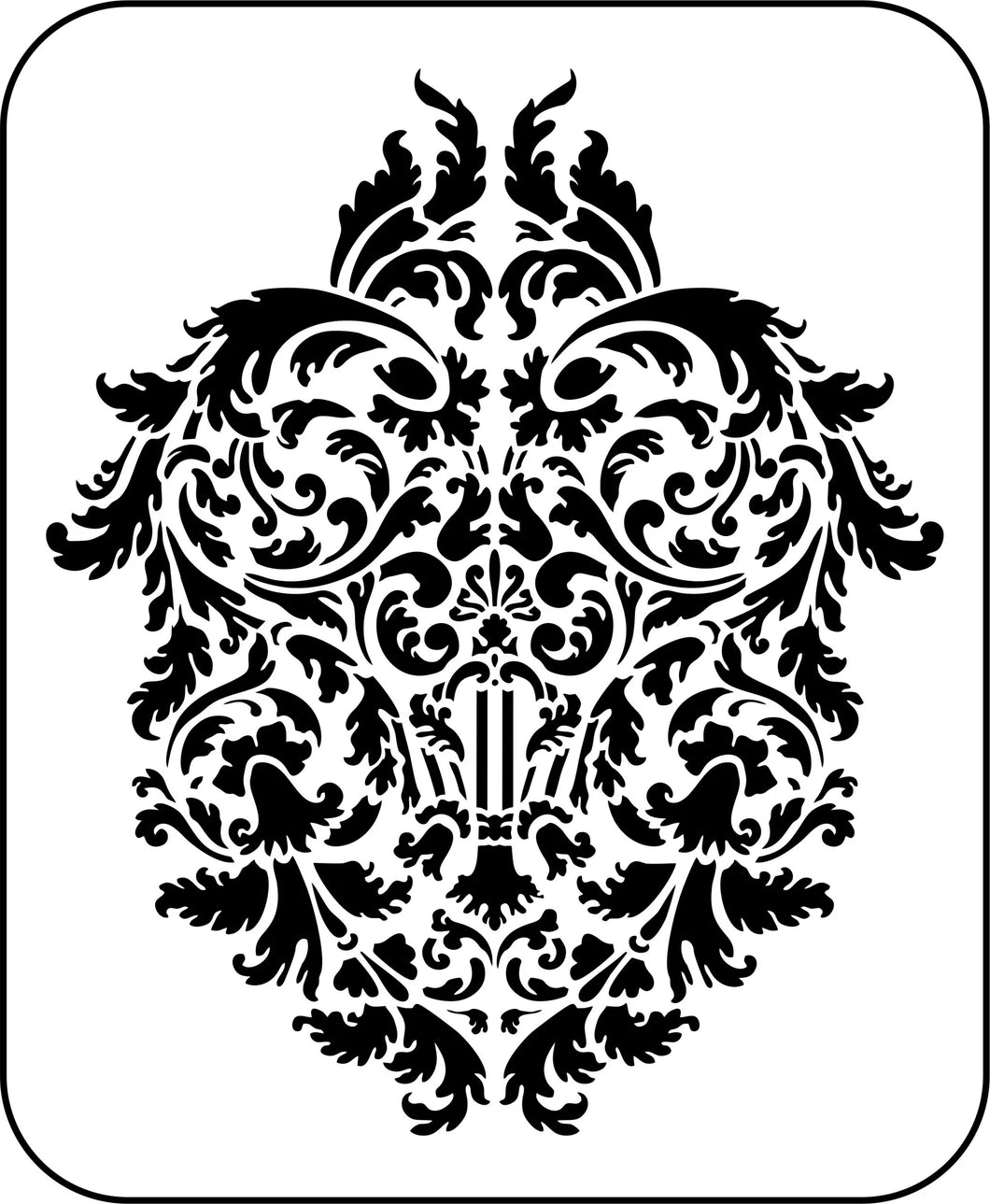 JRV Musical Damask Stencil Designed By Vintage Retail Therapy by Mara