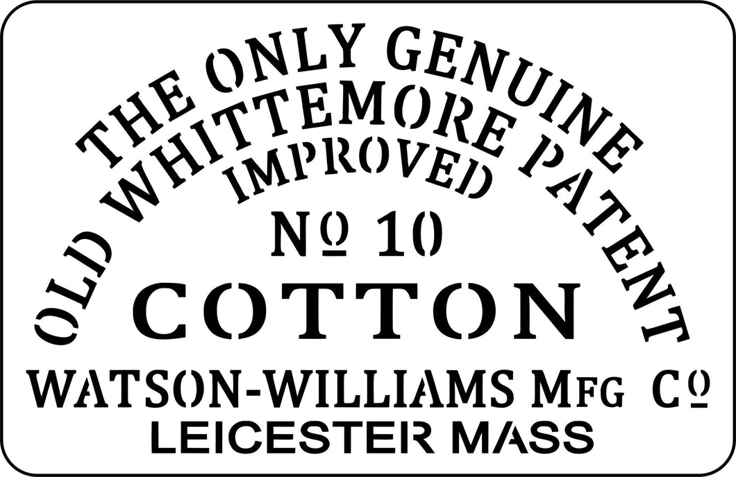 JRV Old Whitmore Cotton Stencil