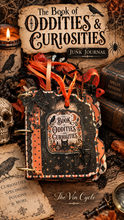 Load image into Gallery viewer, The Book of Oddities &amp; Curiosities | Paper Craft Socials Halloween Junk Journal
