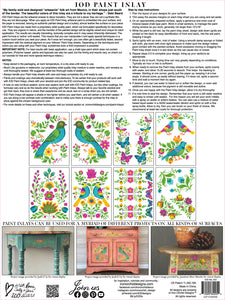 IOD Vida Flora Paint Inlay Designed By Debi Beard Debi's Design Diary