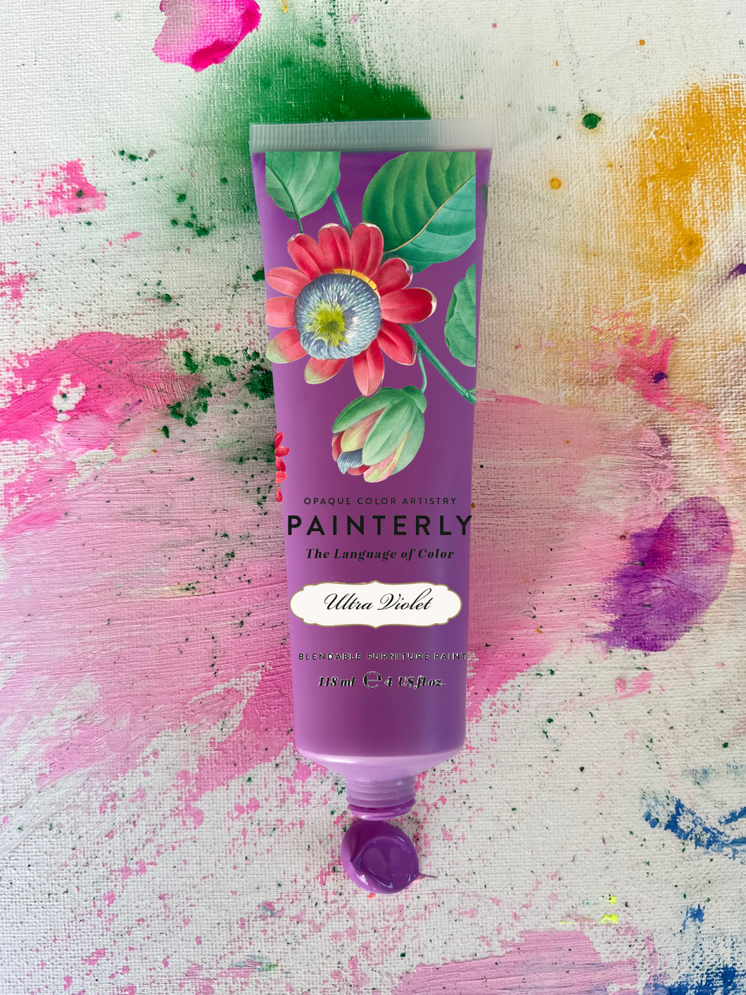 DIY Painterly Paint Ultra Violet by Debi's Design Diary