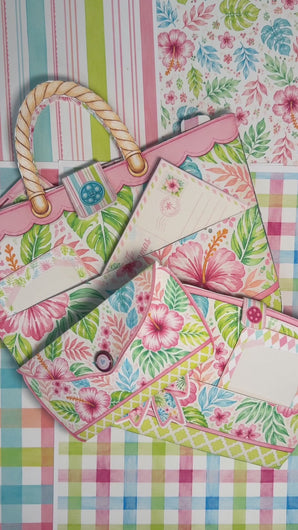 Sandy Toes & Salty Kisses Paper Craft Socials beach bag memory keeper project