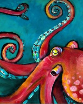 Octopus Roycycled Treasures Decoupage Paper #56