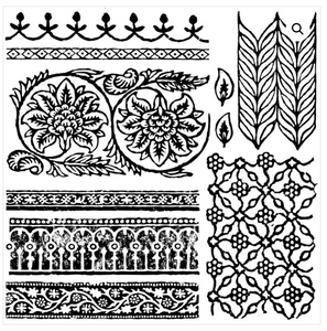 Bohemia  IOD 12x12 Decor Stamp Iron Orchid Designs