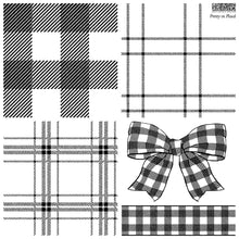 Load image into Gallery viewer, Pretty In Plaid-Plaid Pattern-Bow-IOD-Iron Orchid Designs-Decor Stamp
