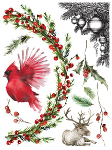 Christmas Valley-Christmas-Holiday-Winter-IOD-Iron Orchid Designs Transfer