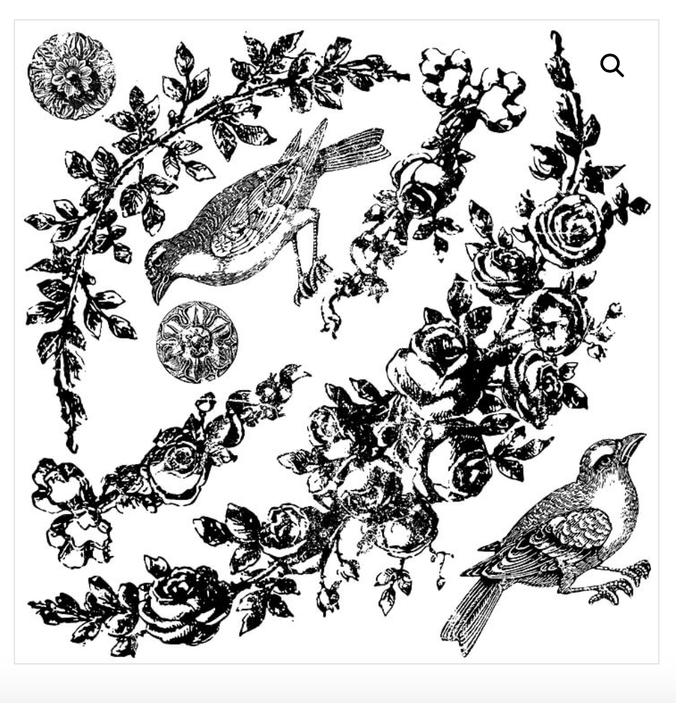 Floral Swag IOD 12x12 Decor Stamp Iron Orchid Designs