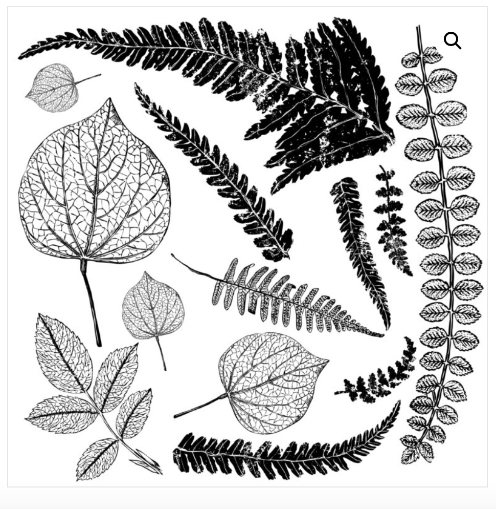 Frond IOD 12x12 Decor  Stamp