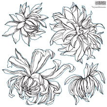 Load image into Gallery viewer, Chrysanthemum IOD 12x12 Decor Stamp
