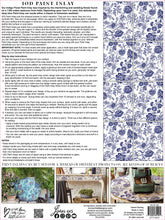 Load image into Gallery viewer, IOD Indigo Floral Paint Inlay 12x16 Pad
