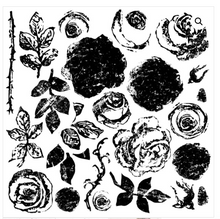 Load image into Gallery viewer, Painterly Roses IOD 12x12 Decor Stamp
