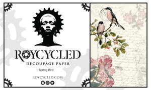 Spring Bird Roycycled Decoupage Paper
