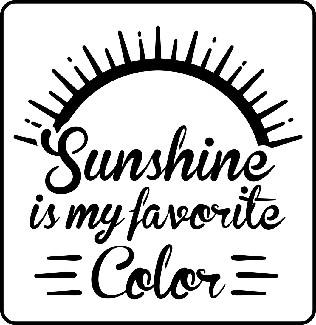 Sunshine | JRV Stencil