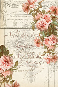 Floral Ephemera Roycycled Decoupage Paper