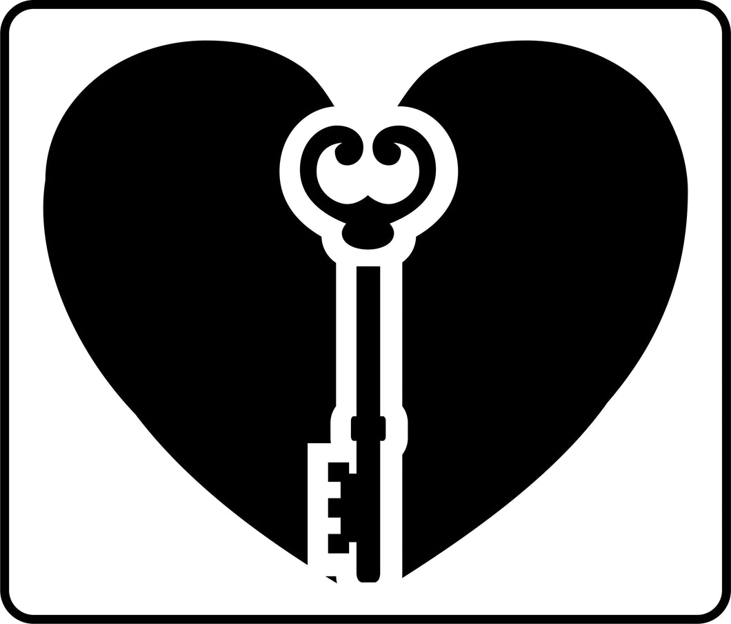 Key Heart | JRV Stencils